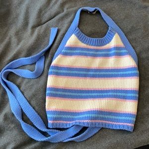 Zara striped halter top size medium
